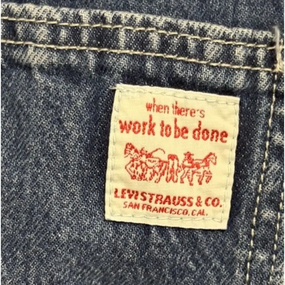 NWT Levi’s Overalls Men’s XL Relaxed Loose Pockets Medium Wash Denim